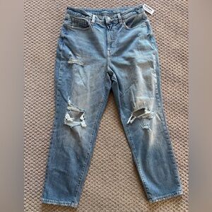 New Old Navy O.G. Straight Distressed Jeans, Petite 12